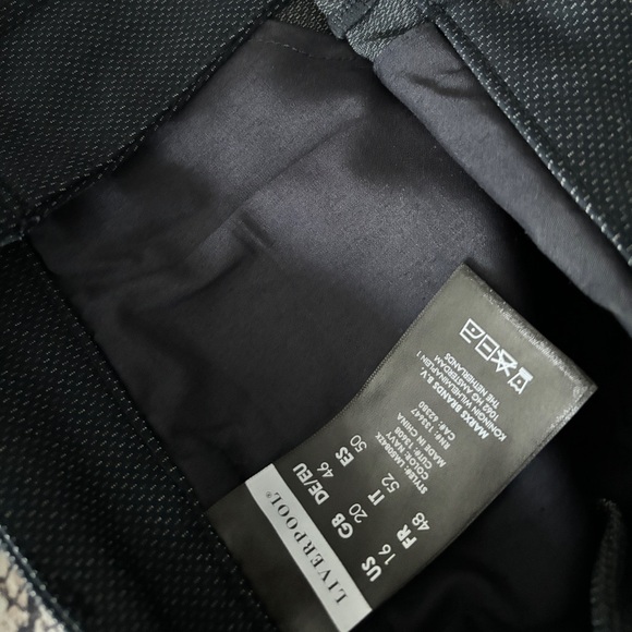 Dark charcoal Textured Liverpool Trousers - Picture 3 of 5